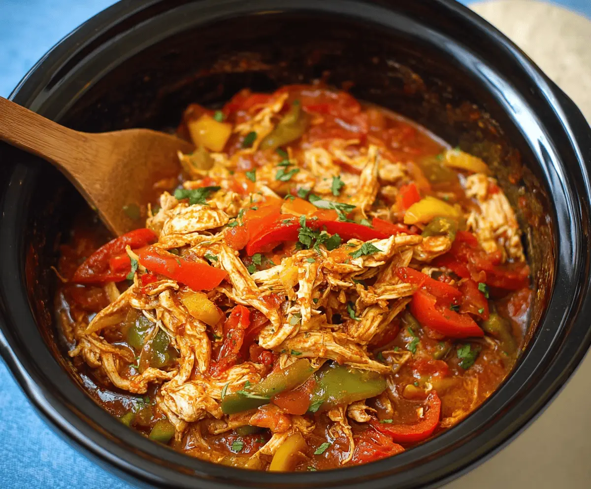 Easy Crock Pot Chicken Fajitas Recipe