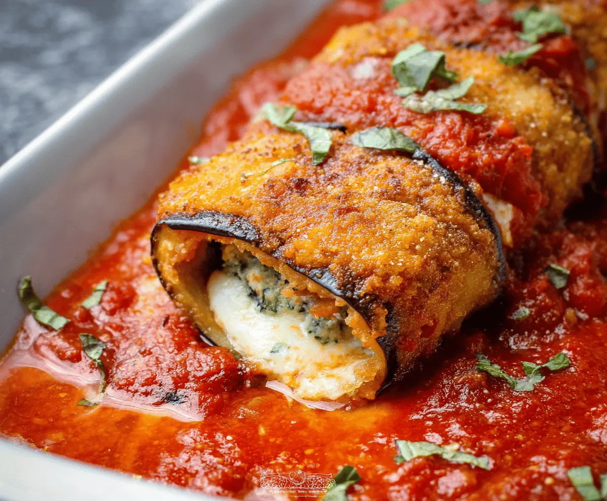 Easy Homemade Eggplant Rollatini Recipe