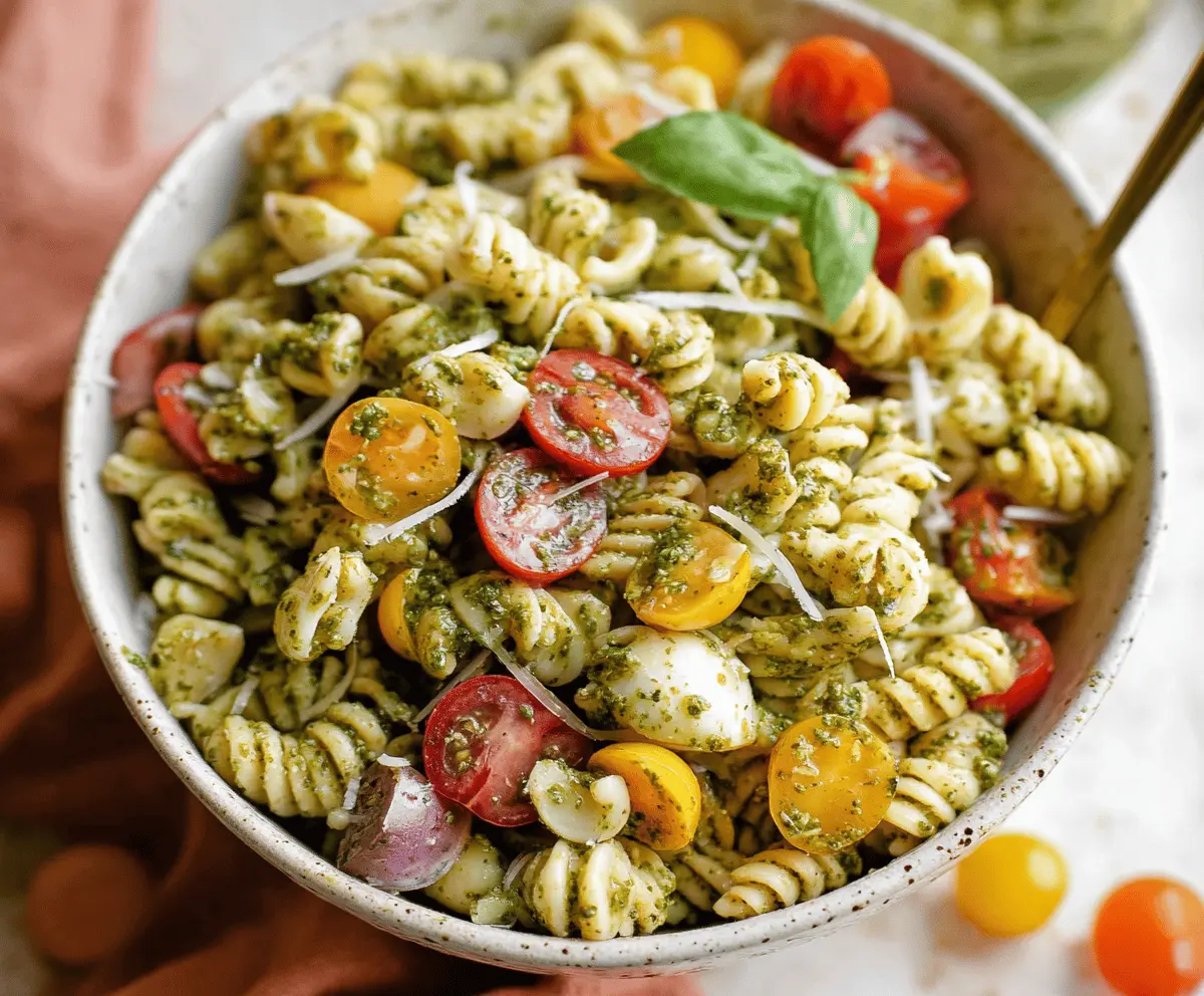 Easy Pesto Pasta Salad Recipe for Summer